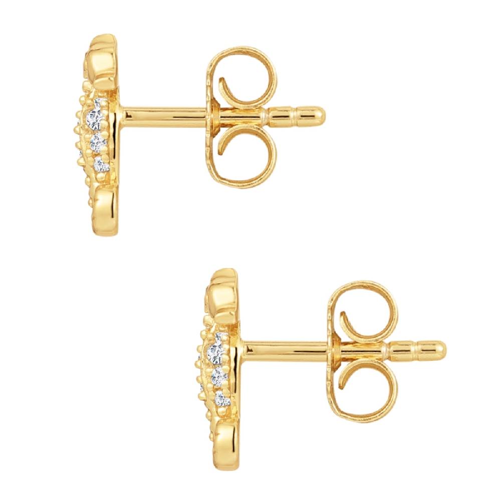 Rafaela Donata Ohrstecker Sterling Silber gelbgold Zirkonia weiß Hotsell