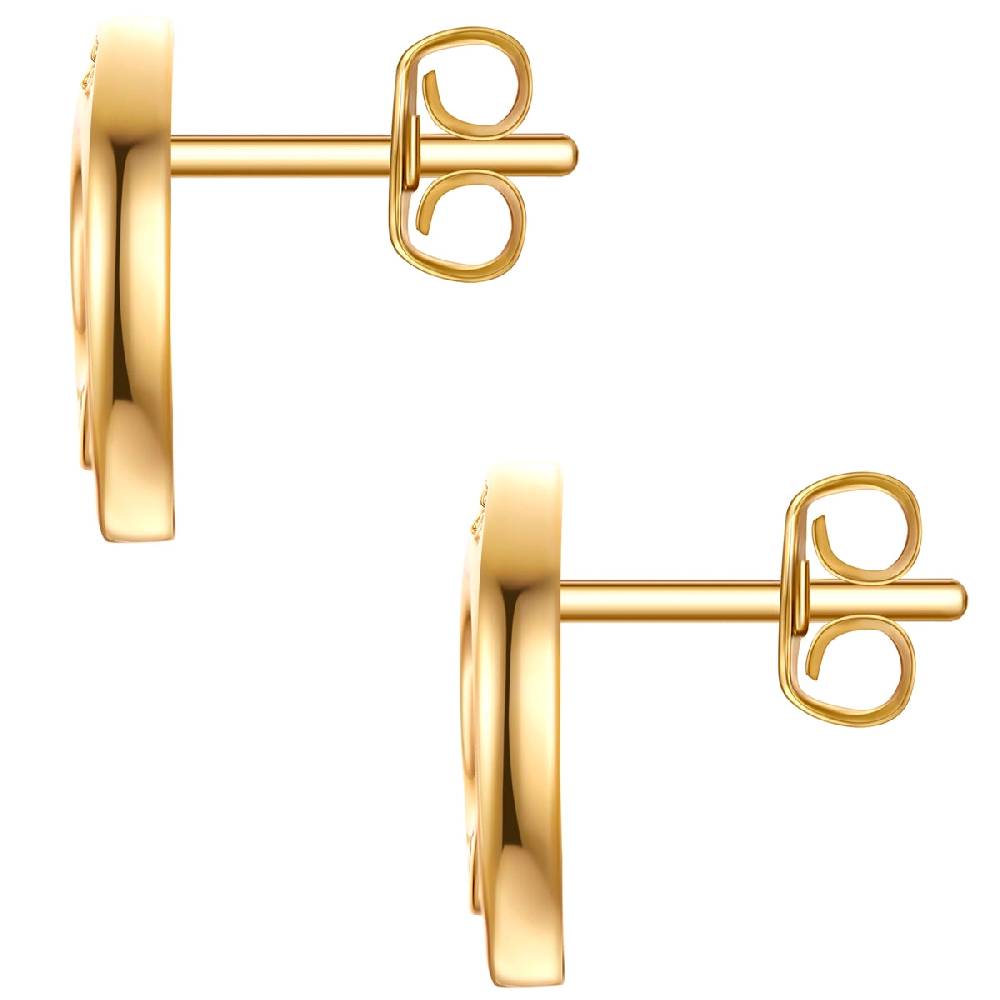 Rafaela Donata Ohrstecker Sterling Silber gelbgold Zirkonia weiß Outlet