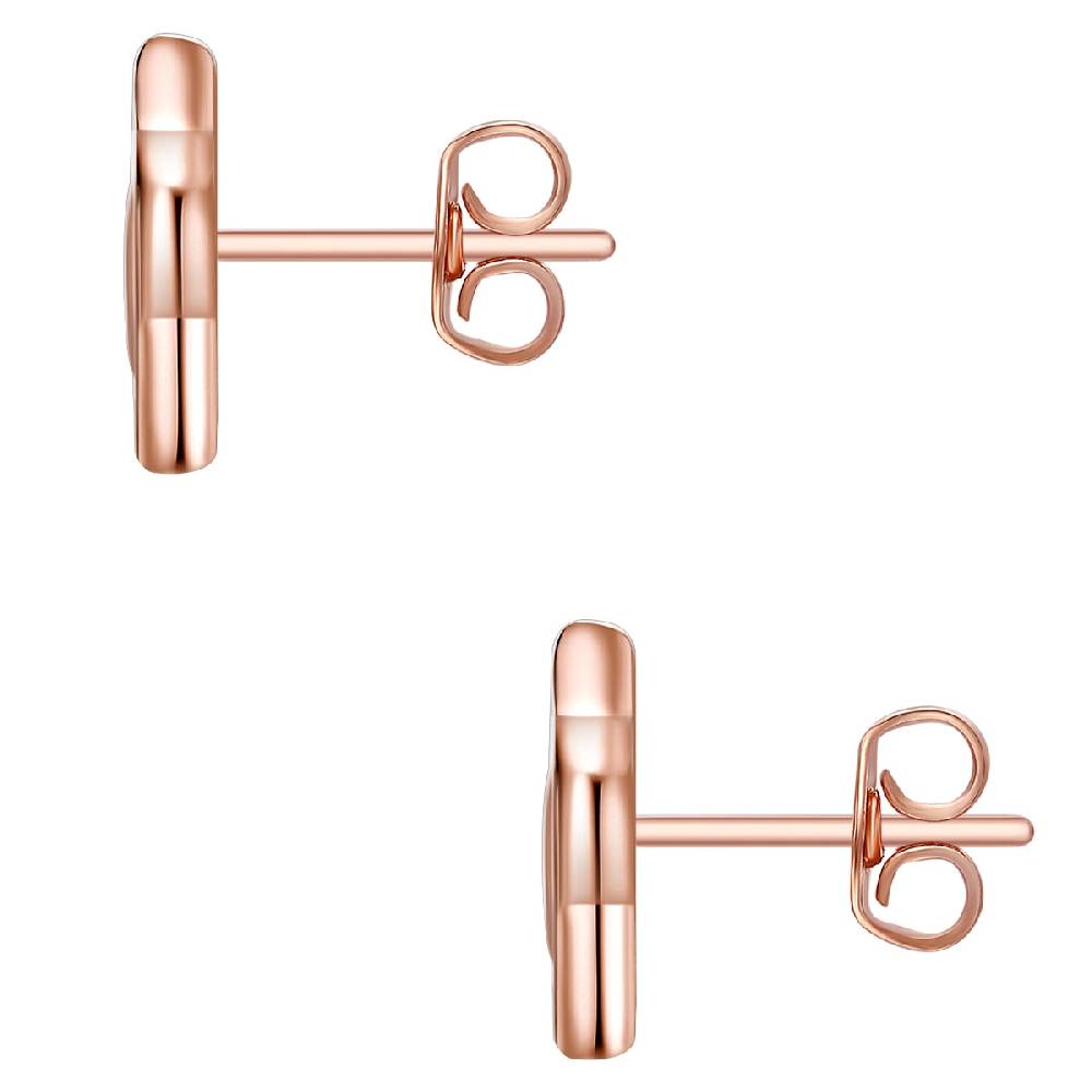 Rafaela Donata Ohrstecker Sterling Silber roségold Zirkonia weiß im Angebot