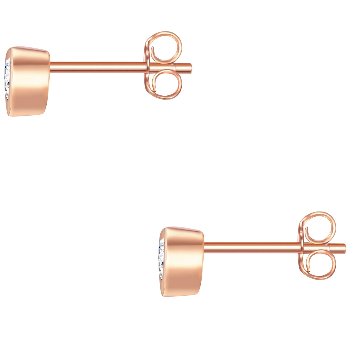 Rafaela Donata Ohrstecker Sterling Silber roségold Zirkonia weiß Letzte 2 Tage