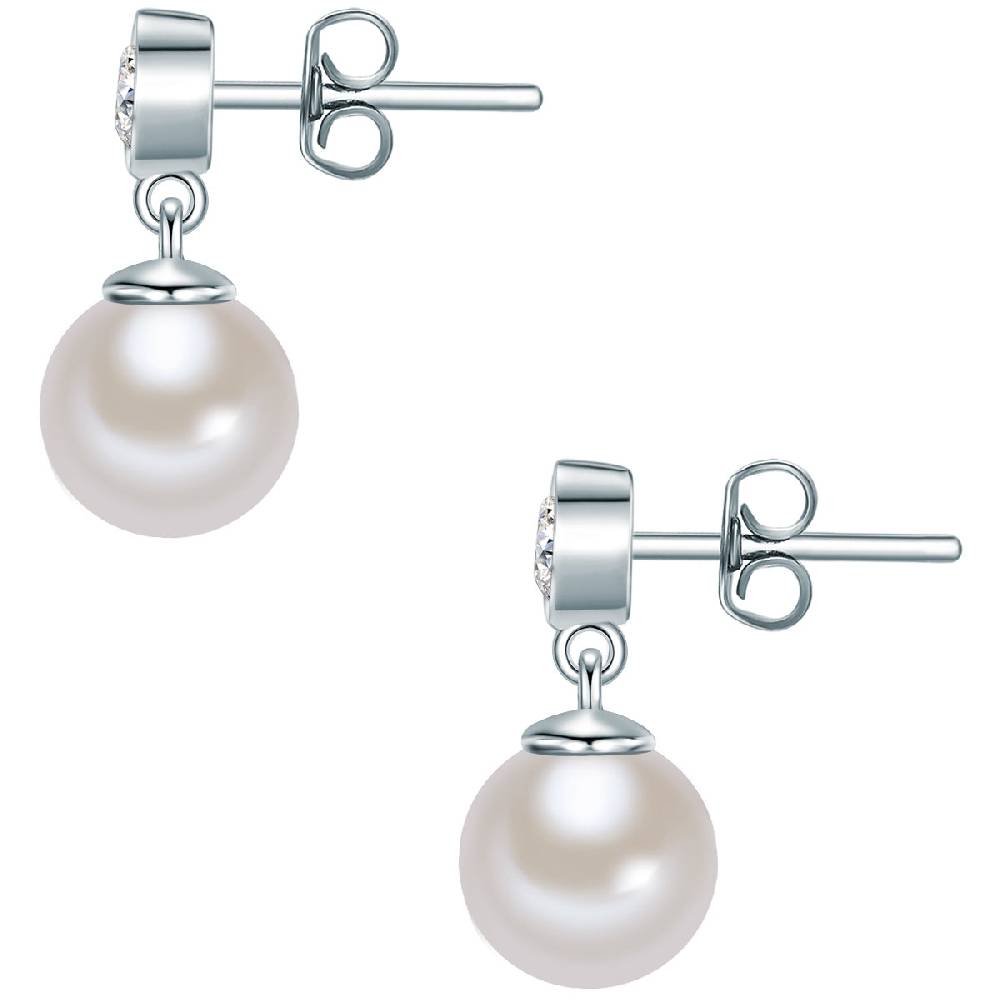 Rafaela Donata Ohrstecker Sterling Silber Südsee-Muschelkernperle weiß Zirkonia weiß Angebote