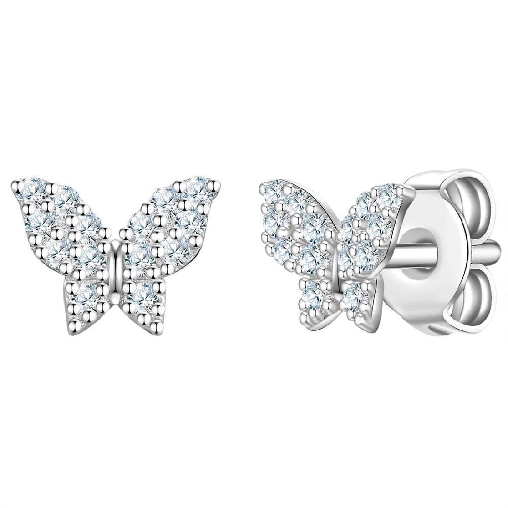 Rafaela Donata Ohrstecker Sterling Silber Zirkonia weiß Outlet