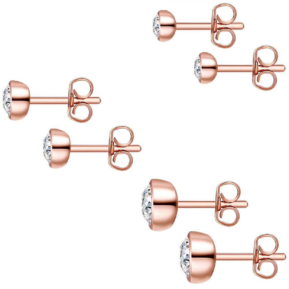 Rafaela Donata 3er Set Ohrstecker Sterling Silber verziert mit Kristallen von Swarovski® weiß im Angebot