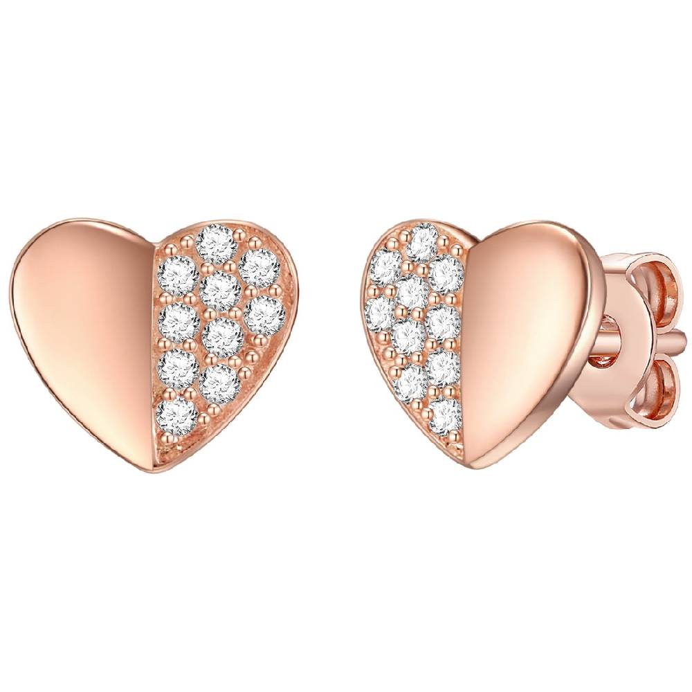 Rafaela Donata Ohrstecker Sterling Silber roségold Zirkonia weiß