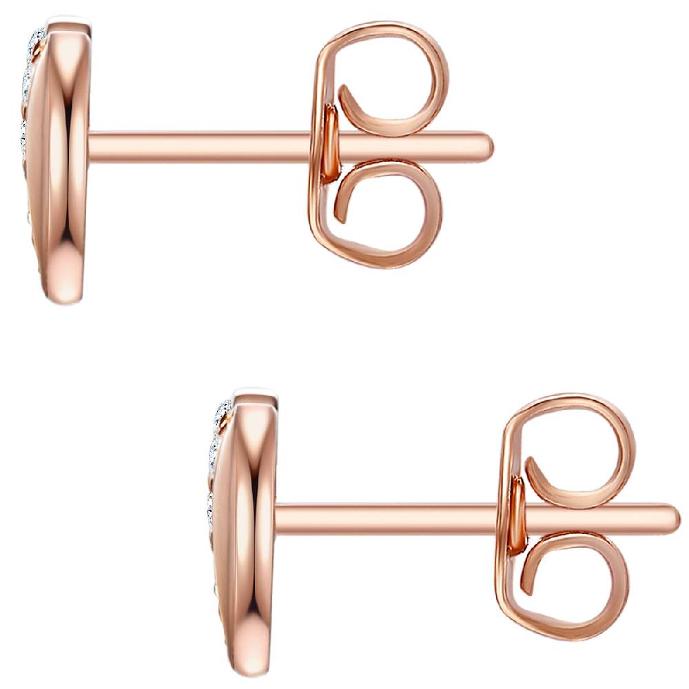 Rafaela Donata Ohrstecker Sterling Silber roségold Zirkonia weiß Fabrikverkauf