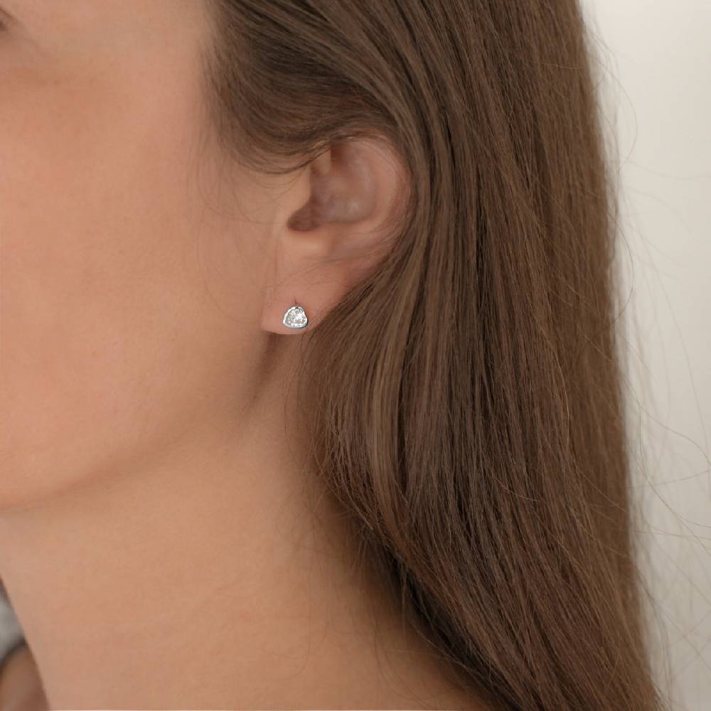 Rafaela Donata Ohrstecker Sterling Silber Zirkonia weiß Meist gekauft