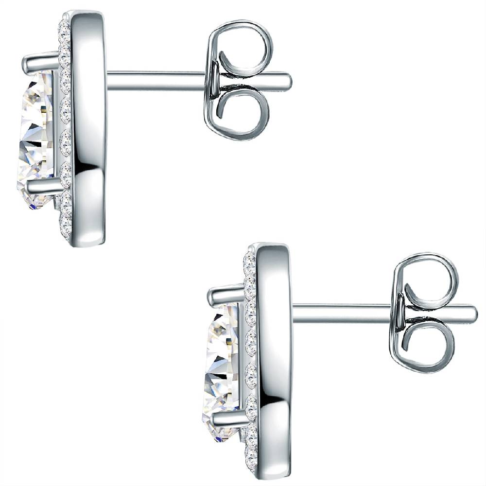Rafaela Donata Ohrstecker Sterling Silber verziert mit Kristallen von Swarovski® weiß Online