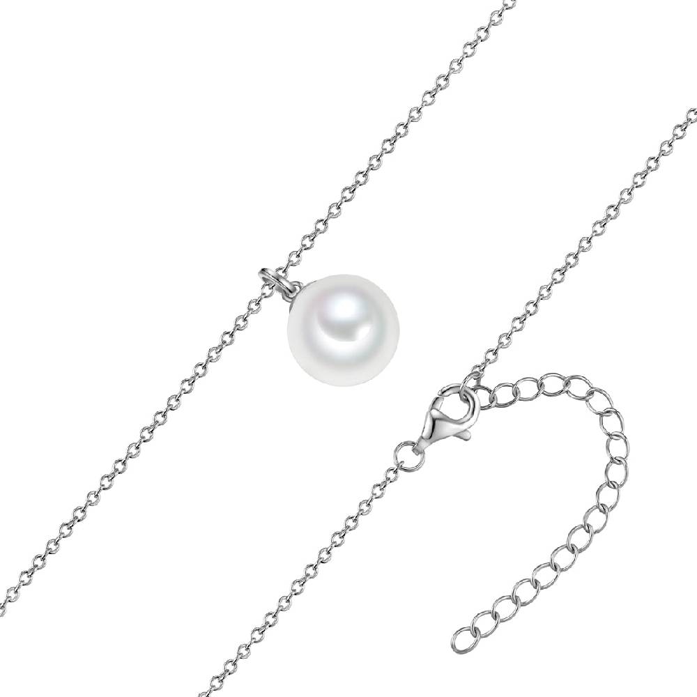 Rafaela Donata Kette mit Anhänger Sterling Silber Muschelkernperle weiß Angebote