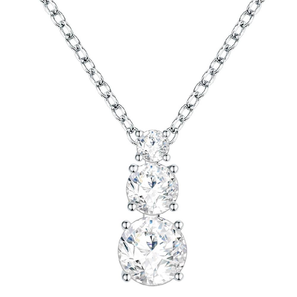 Rafaela Donata Kette mit Anhänger Sterling Silber verziert mit Kristallen von Swarovski® weiß