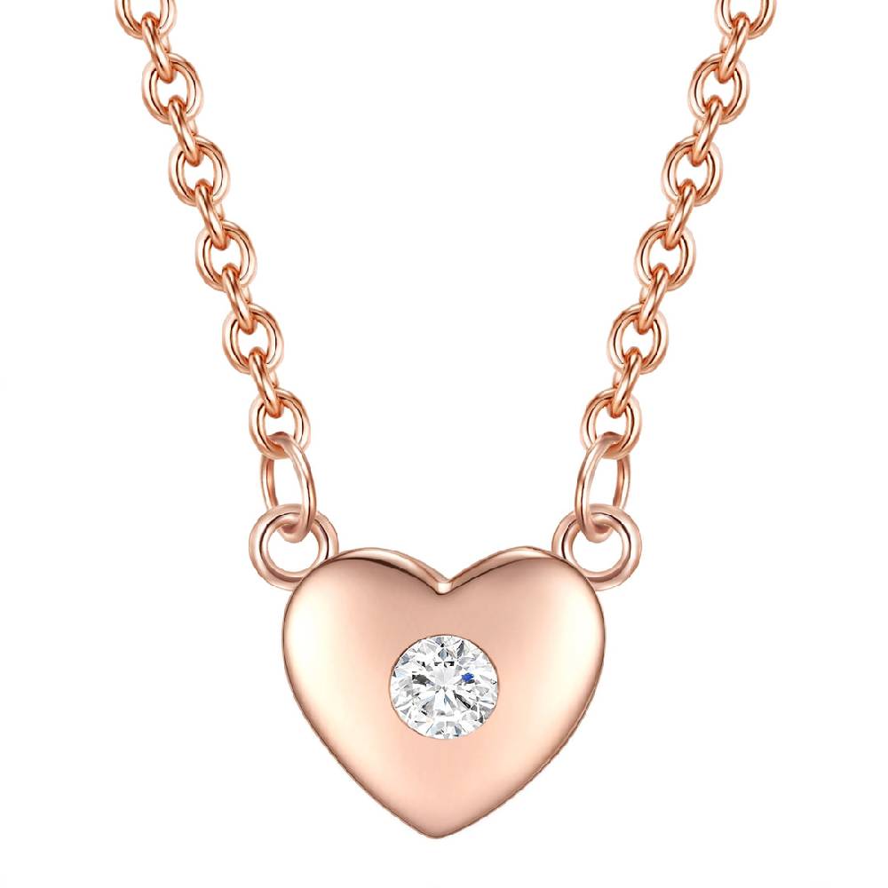 Rafaela Donata Kette mit Anhänger Sterling Silber roségold Zirkonia weiß