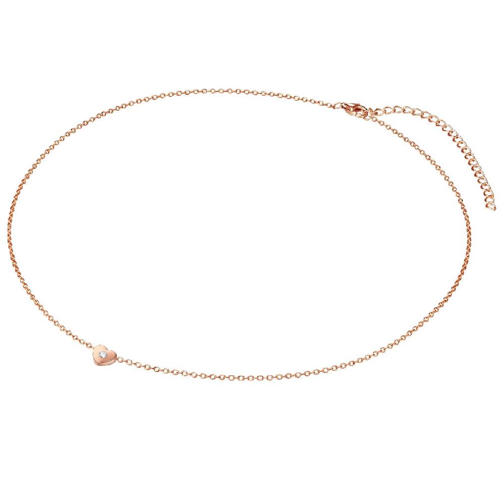 Rafaela Donata Kette mit Anhänger Sterling Silber roségold Zirkonia weiß Fabrikverkauf