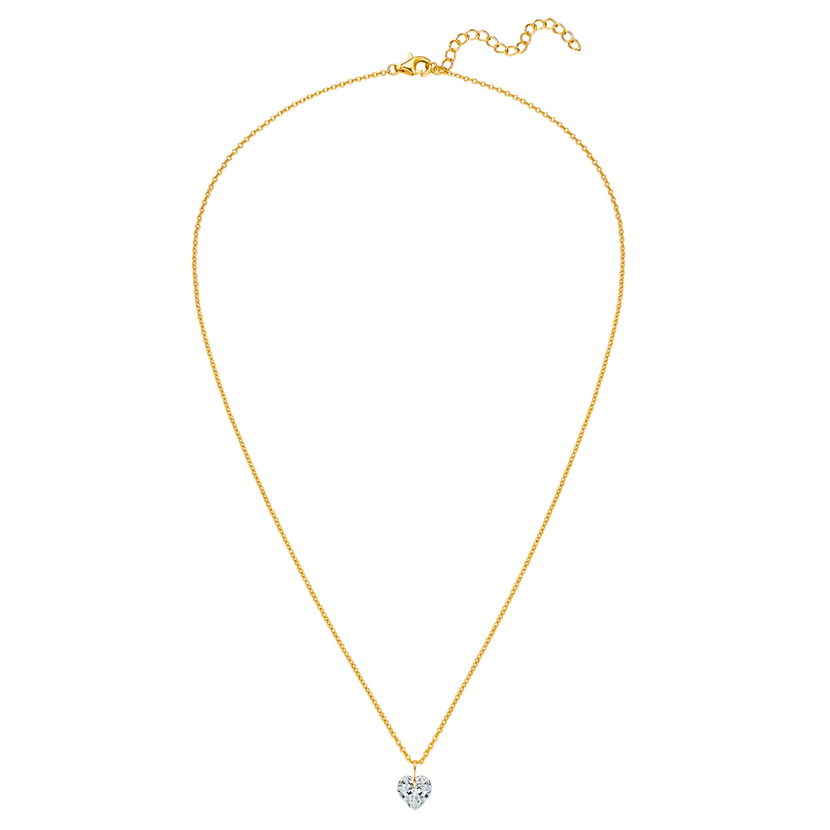 Rafaela Donata Kette mit Anhänger Sterling Silber gelbgold Zirkonia weiß Outlet