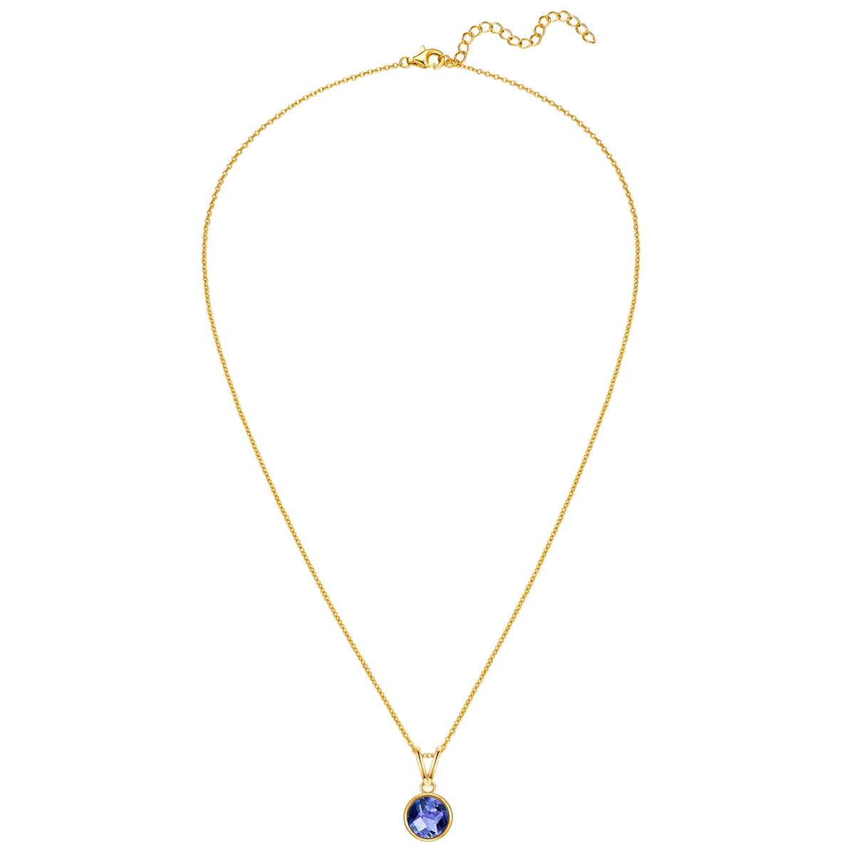 Rafaela Donata Kette mit Anhänger Sterling Silber gelbgold Tansanit blau Angebote