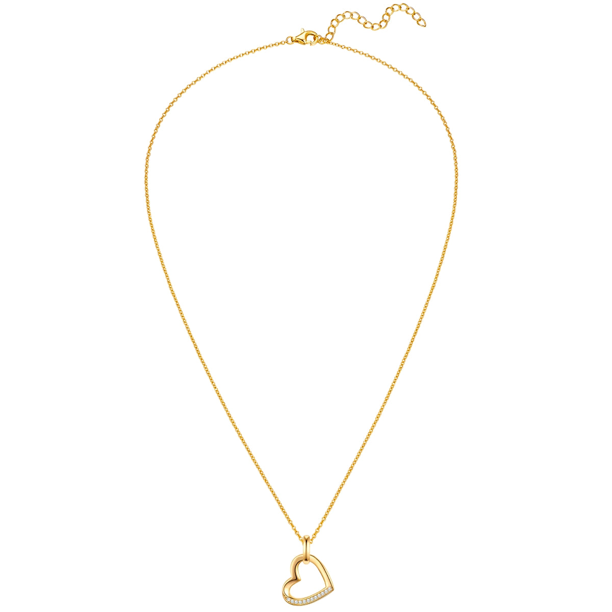 Rafaela Donata Kette mit Anhänger Sterling Silber gelbgold Zirkonia weiß Outlet