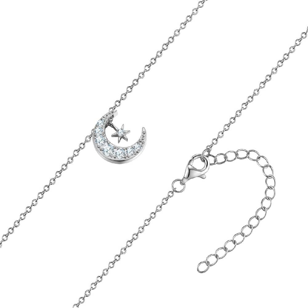 Rafaela Donata Kette mit Anhänger Sterling Silber Zirkonia weiß Auslauf