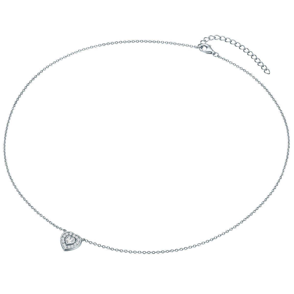 Rafaela Donata Kette mit Anhänger Sterling Silber Zirkonia weiß im Angebot