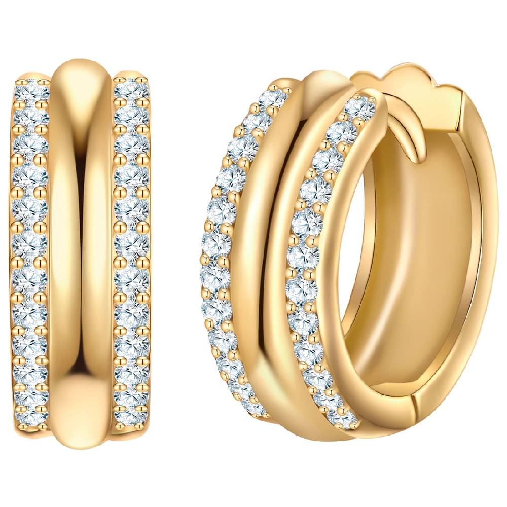 Rafaela Donata Creolen Sterling Silber gelbgold