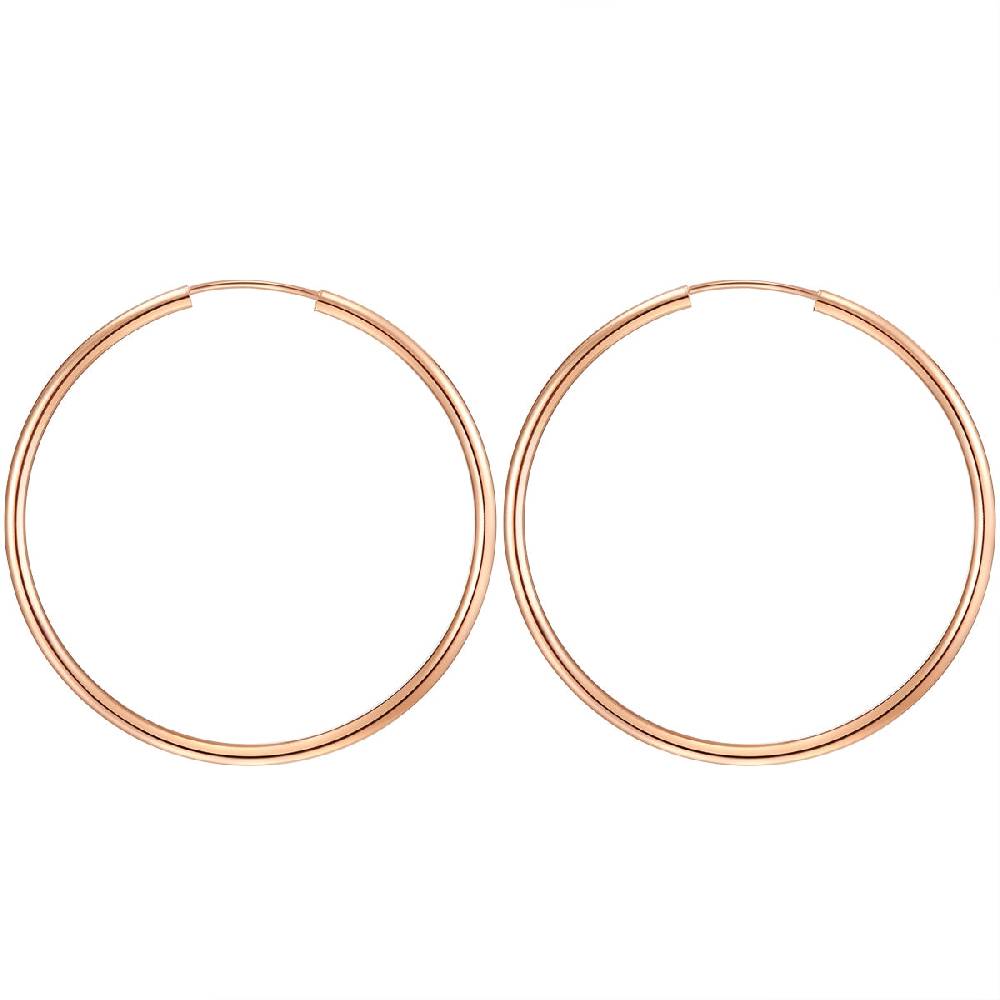 Rafaela Donata Creolen Sterling Silber roségold im Angebot