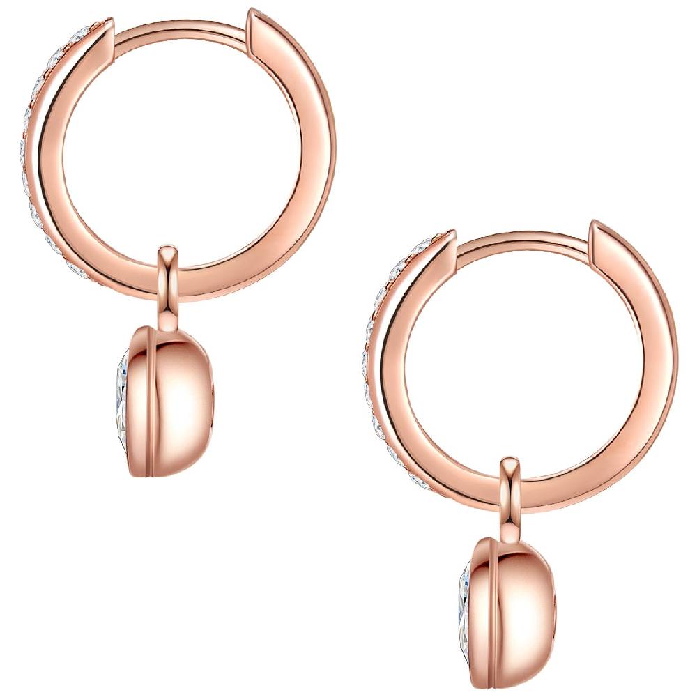 Rafaela Donata Creolen Sterling Silber roségold Zirkonia weiß Schlussverkauf