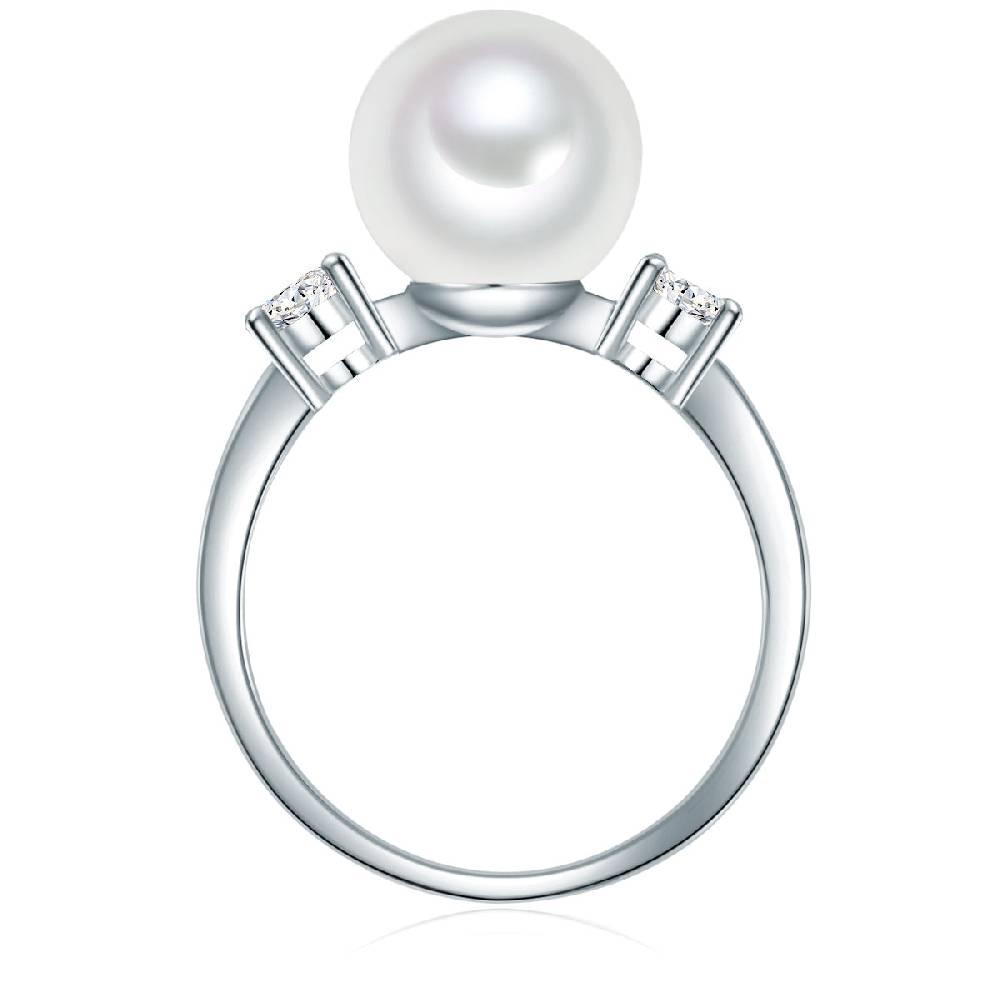Rafaela Donata Ring Sterling Silber Muschelkernperle weiß Zirkonia weiß Angebote