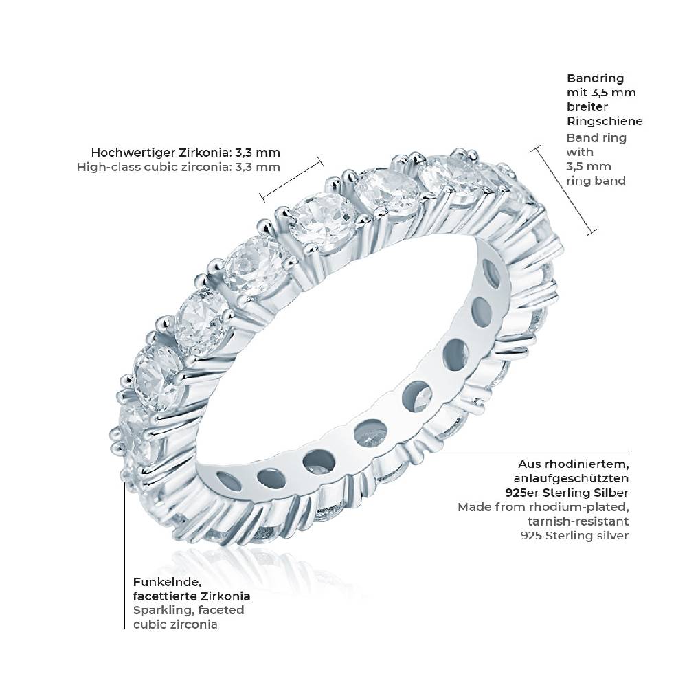 Rafaela Donata Ring Sterling Silber Zirkonia weiß Muttertagsangebot