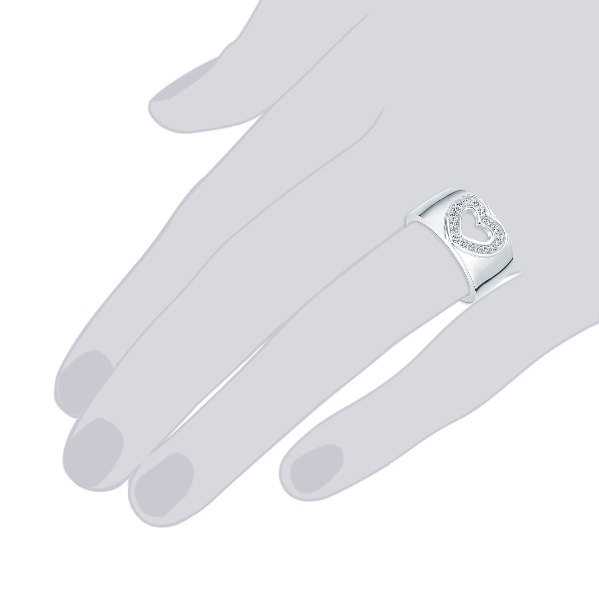 Rafaela Donata Ring Sterling Silber Zirkonia weiß Outlet