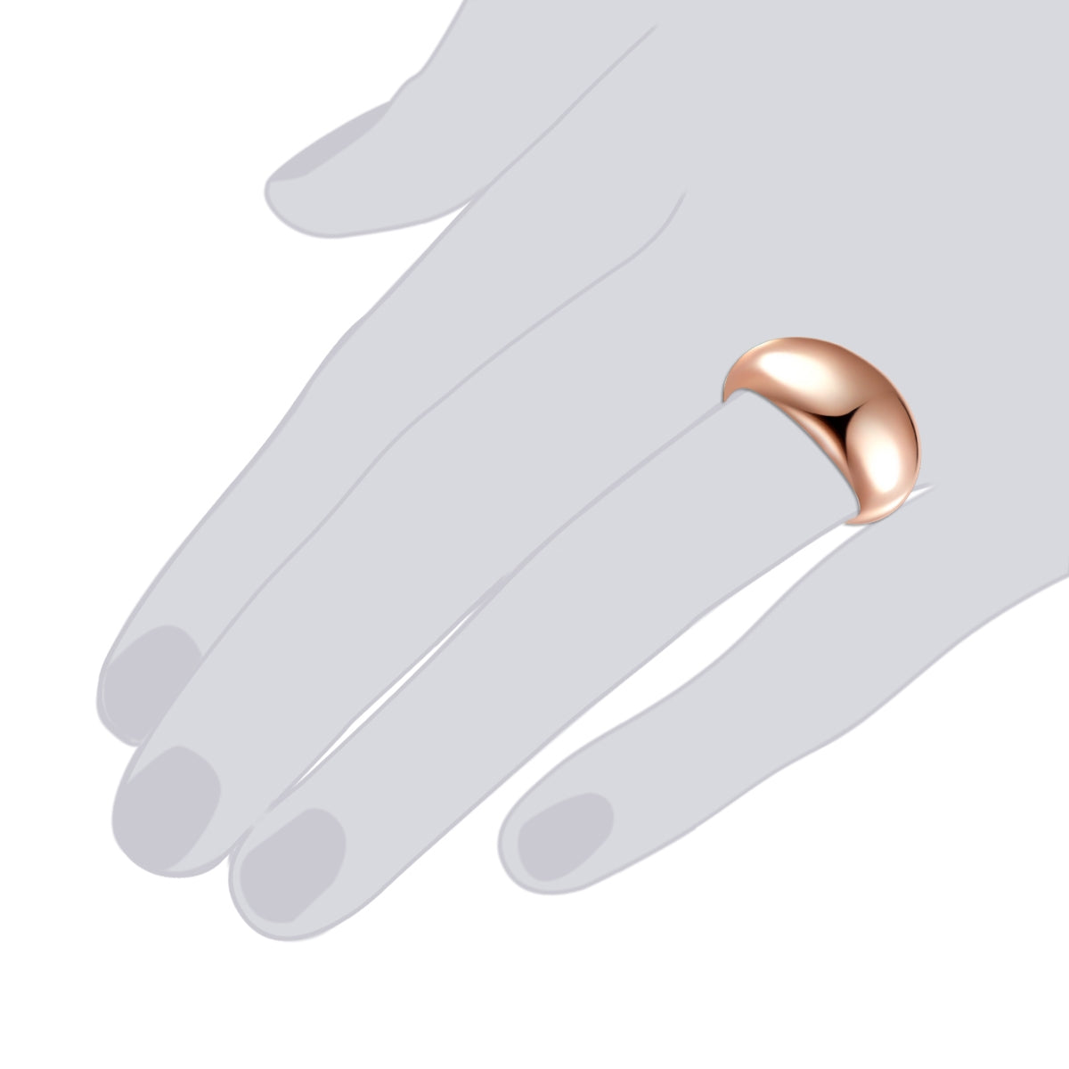 Rafaela Donata Ring Sterling Silber bi-Color im Angebot