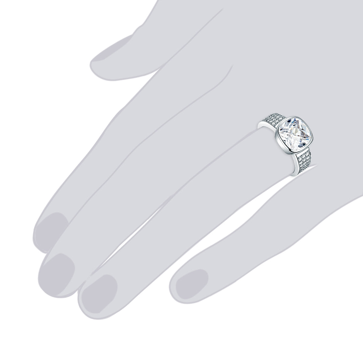 Rafaela Donata Ring Sterling Silber Zirkonia weiß Outlet