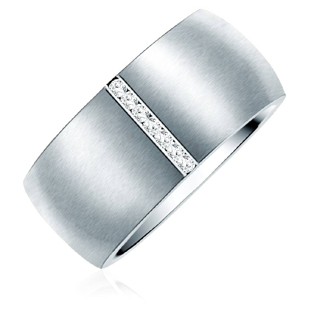 Rafaela Donata Ring Edelstahl verziert mit Kristallen von Swarovski® weiß