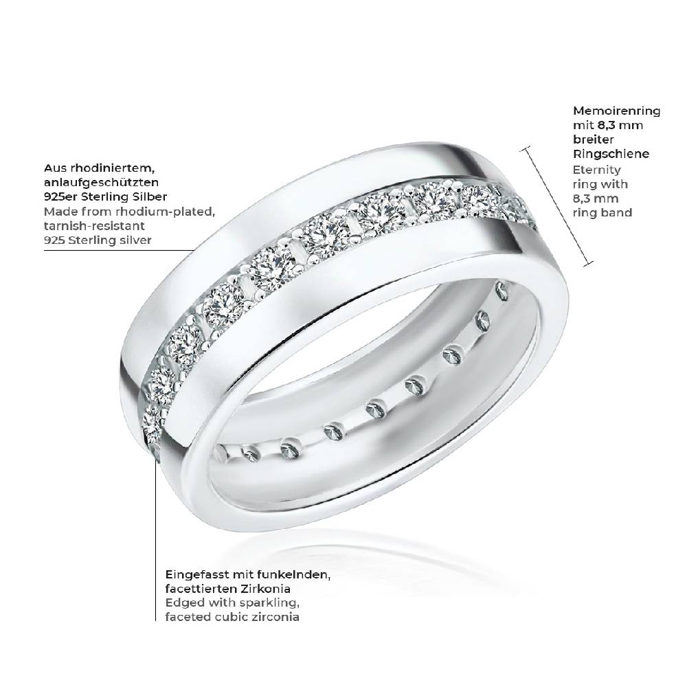 Rafaela Donata Ring Sterling Silber Zirkonia weiß Günstiger Verkauf