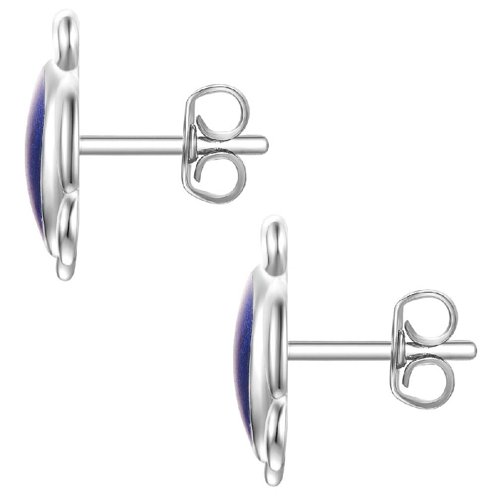 Rafaela Donata Ohrstecker Sterling Silber Emaille blau Online
