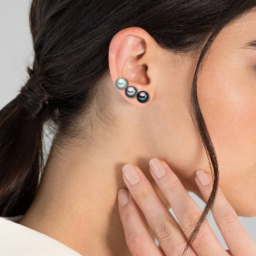 Rafaela Donata 3er Set Ohrstecker Sterling Silber Muschelkernperle multicolor Outlet