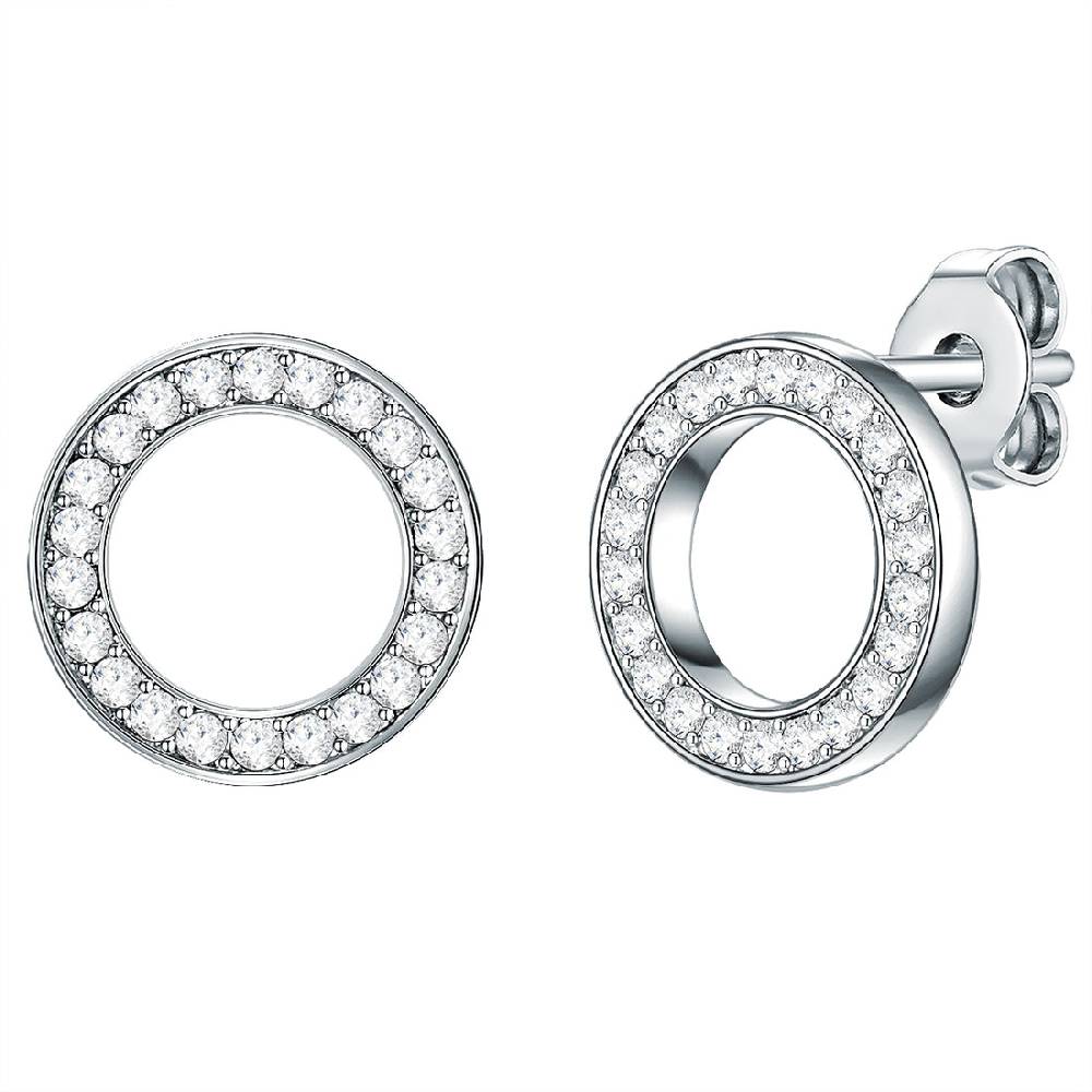 Rafaela Donata Ohrstecker Sterling Silber verziert mit Kristallen von Swarovski® weiß