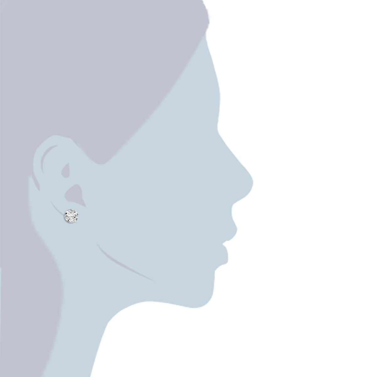 Rafaela Donata Ohrstecker Sterling Silber verziert mit Kristallen von Swarovski® transparent Blitzverkäufe