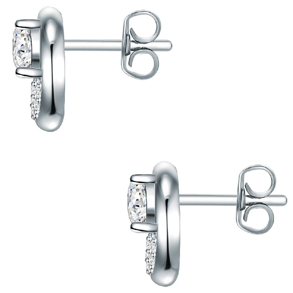 Rafaela Donata Ohrstecker Sterling Silber Zirkonia weiß im Angebot