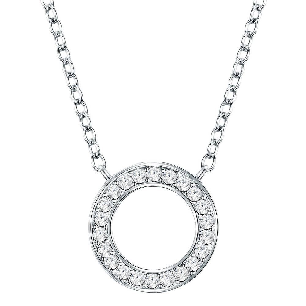Rafaela Donata Kette mit Anhänger Sterling Silber verziert mit Kristallen von Swarovski® weiß