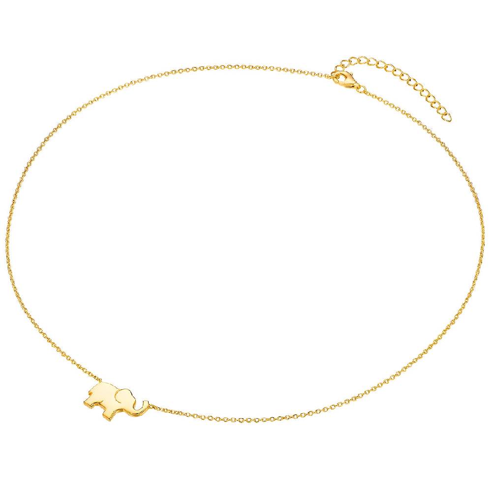Rafaela Donata Kette mit Anhänger Sterling Silber geblgold im Angebot