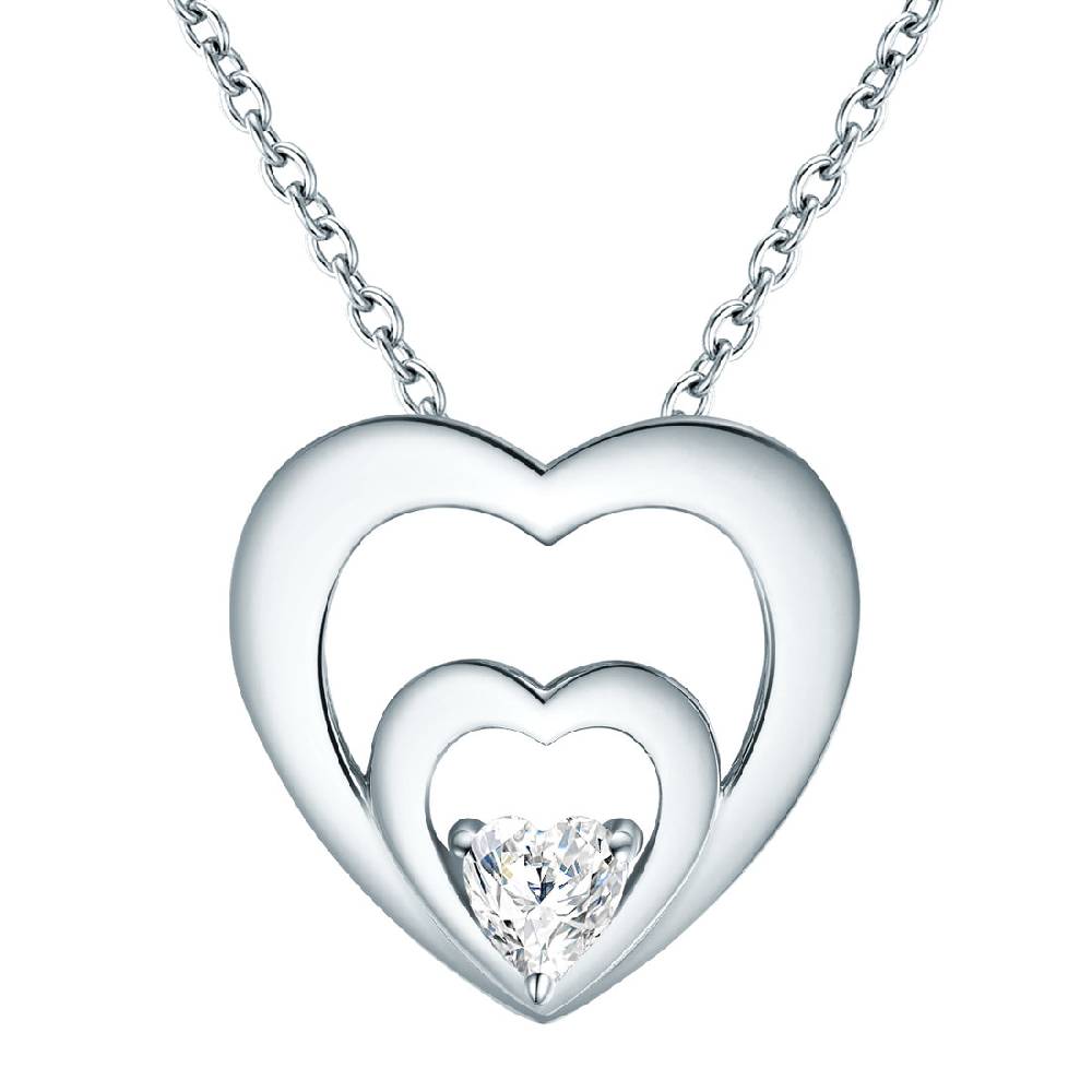 Rafaela Donata Kette mit Anhänger Sterling Silber Zirkonia weiß