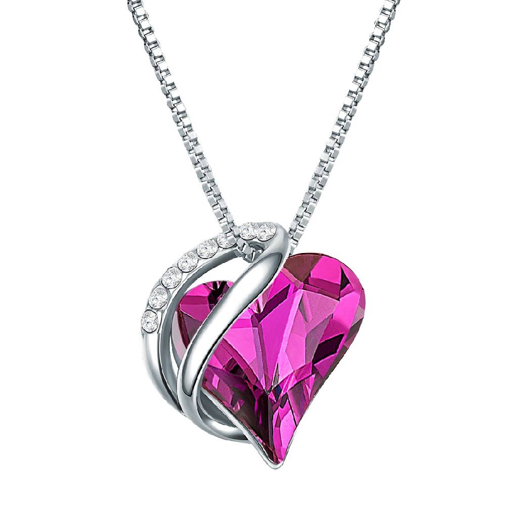 Rafaela Donata Kette mit Anhänger Sterling Silber verziert mit Kristallen von Swarovski® amethyst weiß