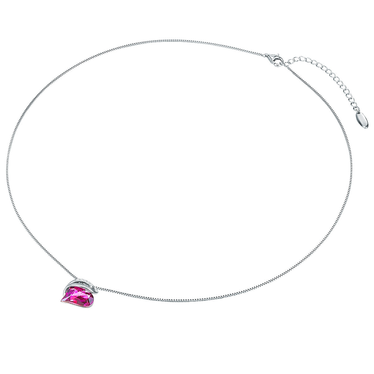 Rafaela Donata Kette mit Anhänger Sterling Silber verziert mit Kristallen von Swarovski® amethyst weiß Hotsell