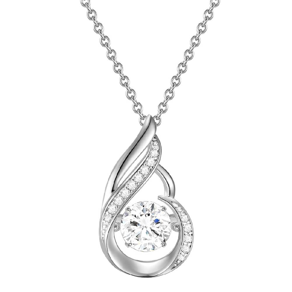 Rafaela Donata Kette mit Anhänger Sterling Silber Zirkonia weiß