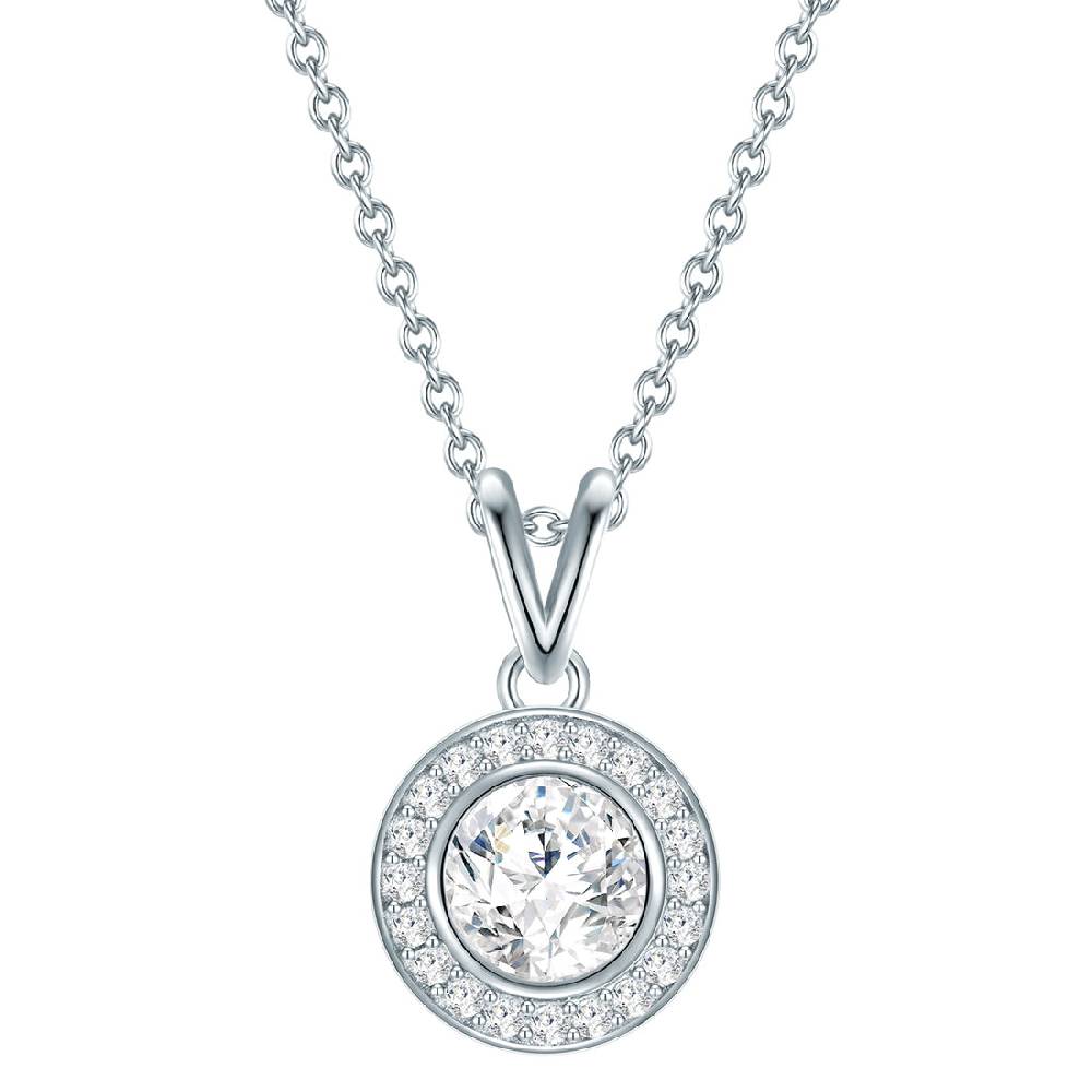 Rafaela Donata Kette mit Anhänger Sterling Silber Zirkonia weiß