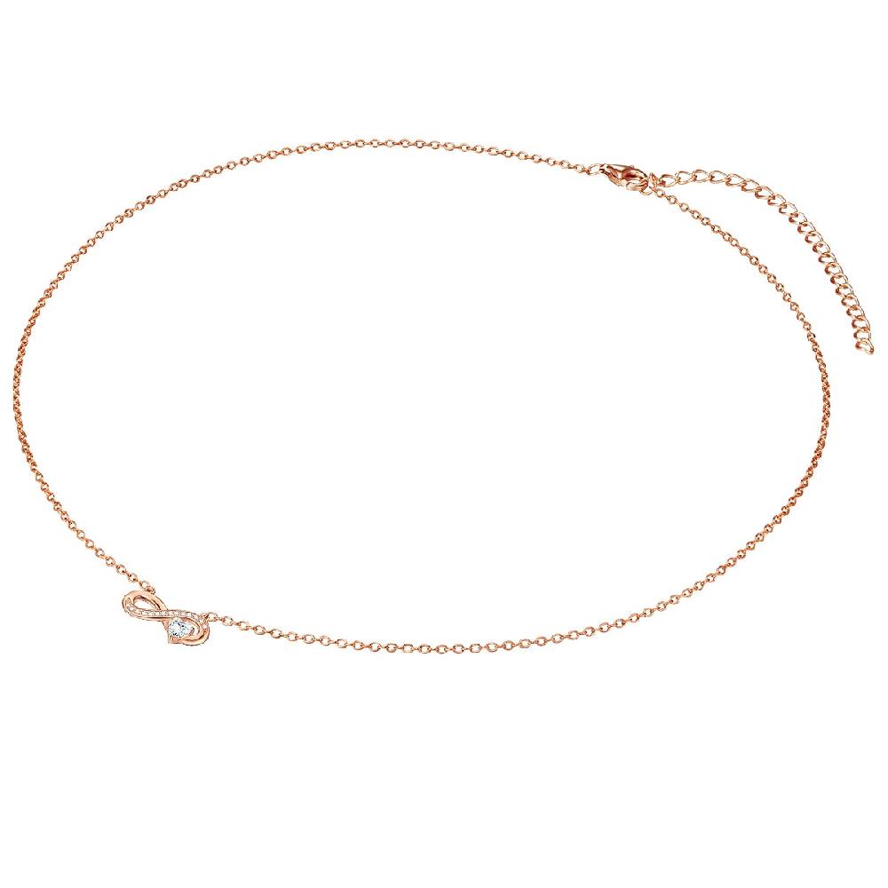 Rafaela Donata Kette mit Anhänger Sterling Silber roségold Zirkonia weiß Jubiläumsangebot