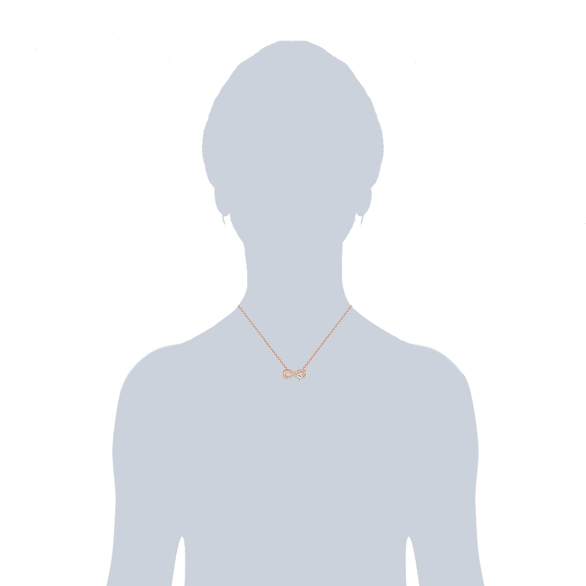 Rafaela Donata Kette mit Anhänger Sterling Silber roségold Zirkonia weiß Jubiläumsangebot
