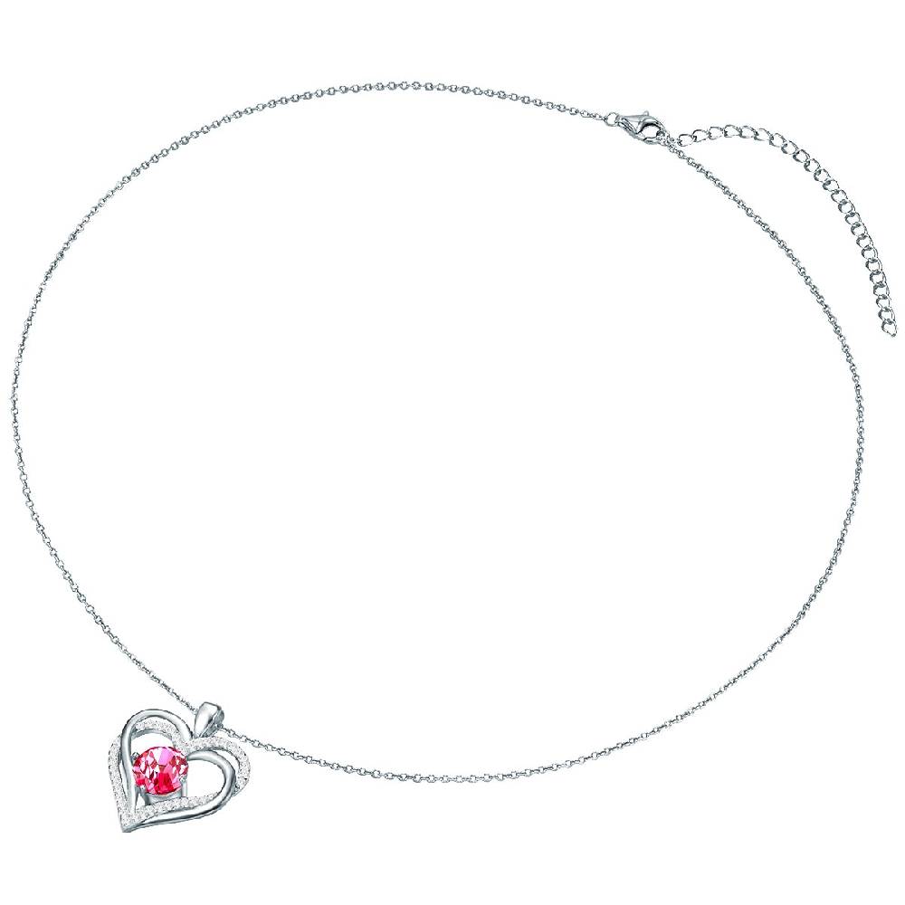 Rafaela Donata Kette mit Anhänger Sterling Silber verziert mit Kristallen von Swarovski® pink Zirkonia weiß Günstiger Verkauf