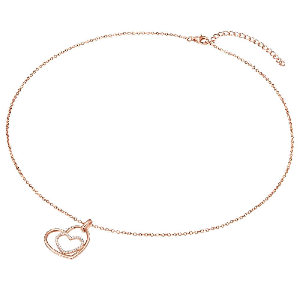Rafaela Donata Kette mit Anhänger Sterling Silber roségold Zirkonia weiß Blitzverkäufe