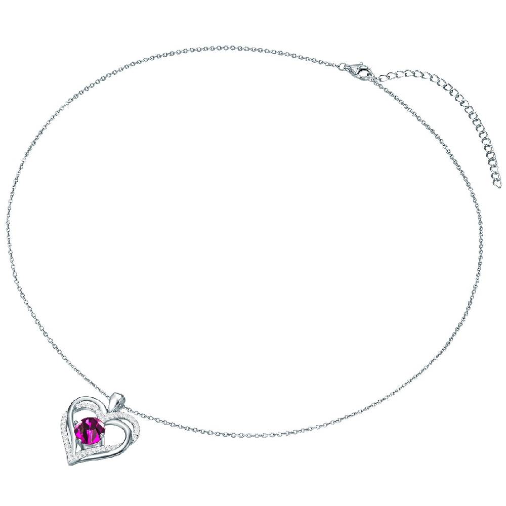 Rafaela Donata Kette mit Anhänger Sterling Silber verziert mit Kristallen von Swarovski® amethyst Zirkonia weiß Online