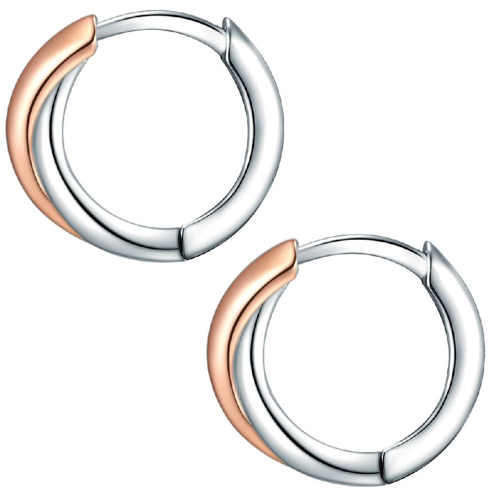 Rafaela Donata Klappcreolen Sterling Silber bi-Color Online