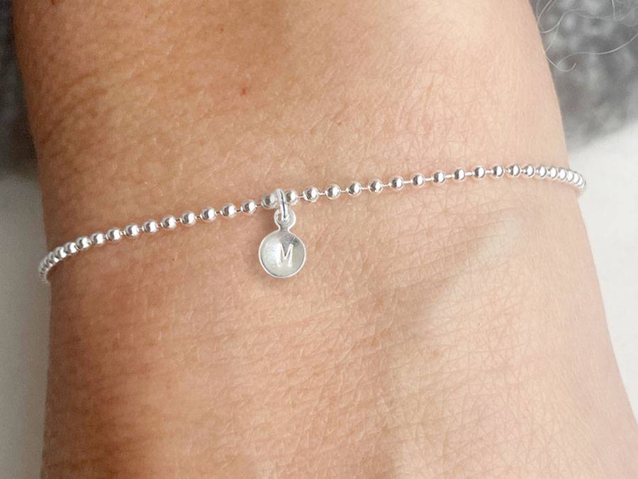 Renna Deluxe Armband mit STERN und Buchstaben-Anhänger Silber Hotsell