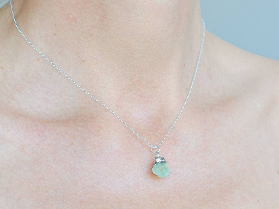 Renna Deluxe GEBURTSSTEIN Kette Silber Schlussverkauf